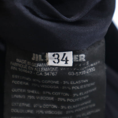 JIL SANDER Made in Germany Corduroy Blazer Black Size 34