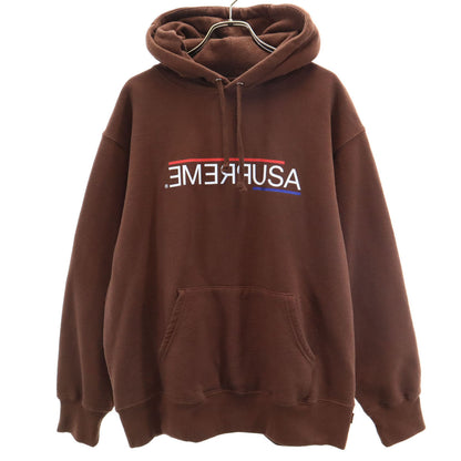 Supreme Brown Canada-Made Fleece Hoodie Size S
