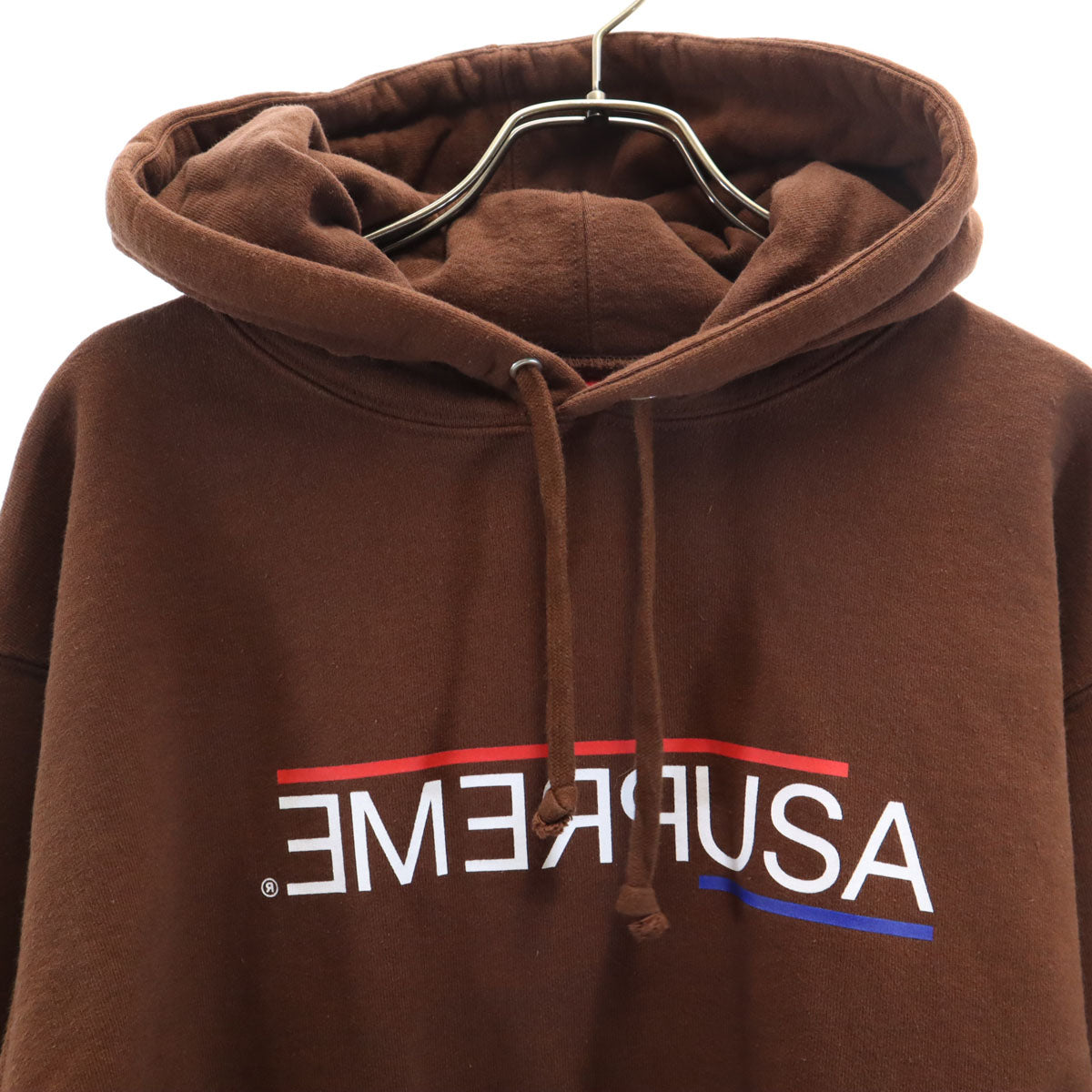 Supreme Brown Canada-Made Fleece Hoodie Size S
