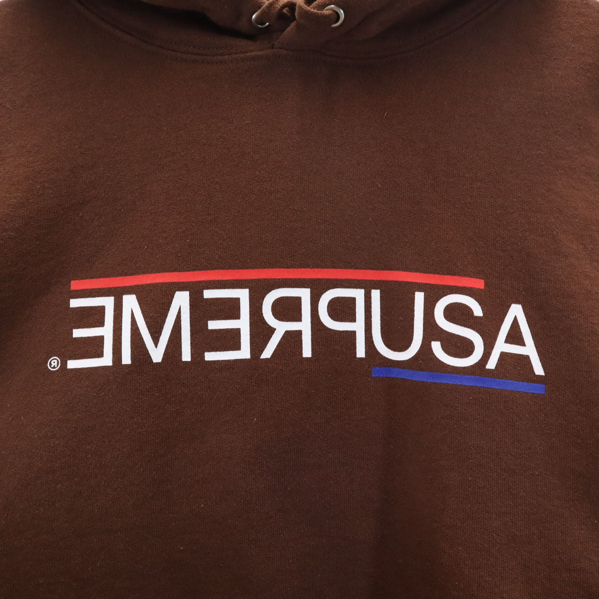 Supreme Brown Canada-Made Fleece Hoodie Size S
