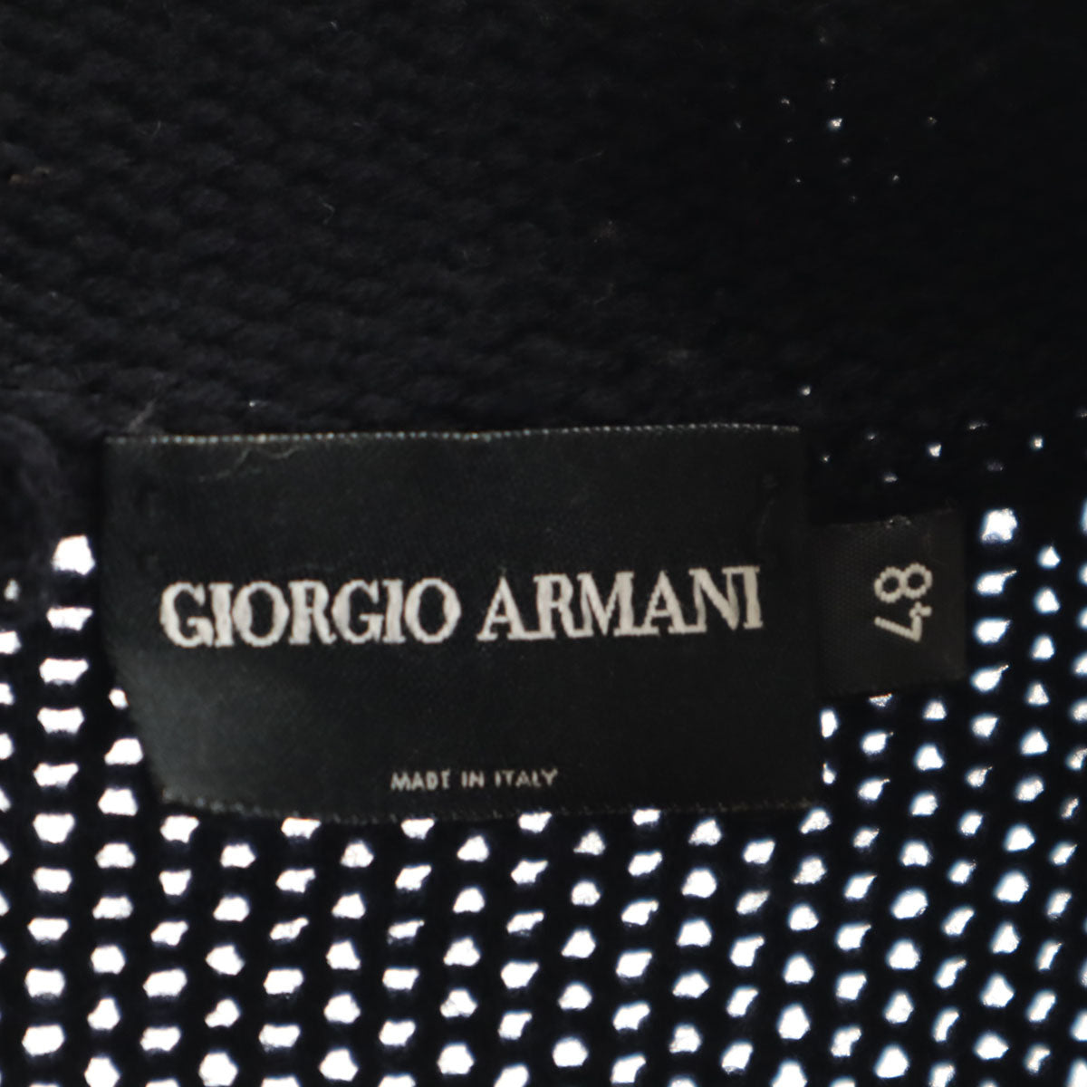 GIORGIO ARMANI Italian Long Sleeve Knit Navy Size 48