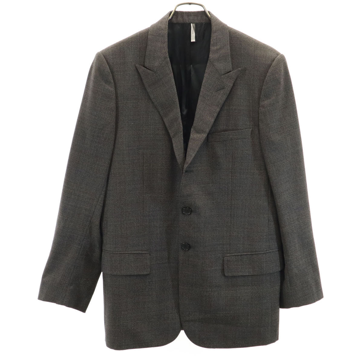 Dior Italian Gray Checkered Blazer Size 50