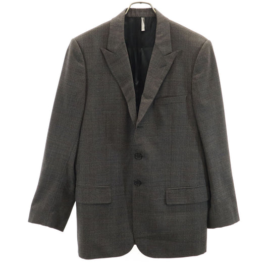 Dior Italian Gray Checkered Blazer Size 50