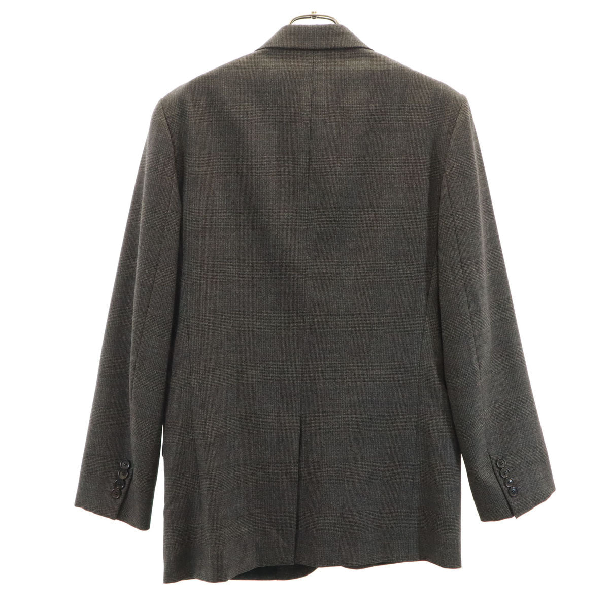 Dior Italian Gray Checkered Blazer Size 50