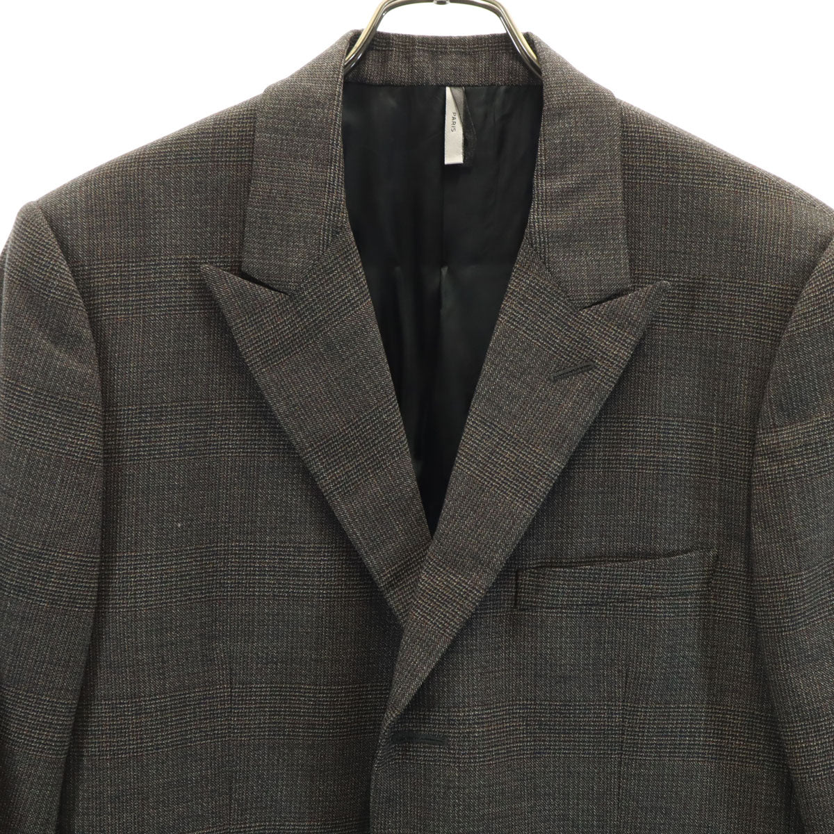Dior Italian Gray Checkered Blazer Size 50