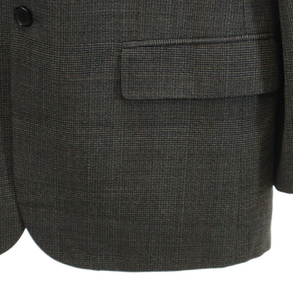 Dior Italian Gray Checkered Blazer Size 50