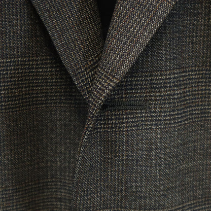 Dior Italian Gray Checkered Blazer Size 50
