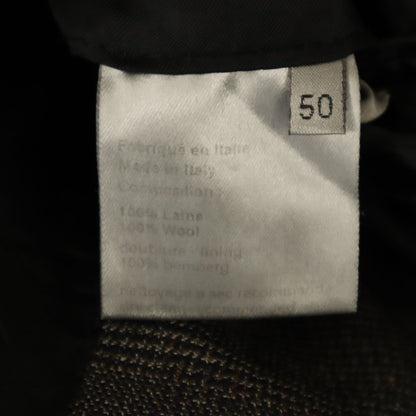 Dior Italian Gray Checkered Blazer Size 50