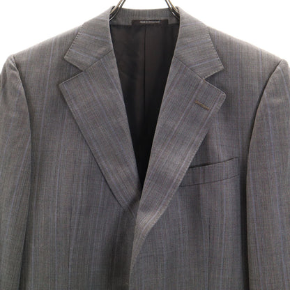 GUCCI Gray Striped Wool Suit Size 46R