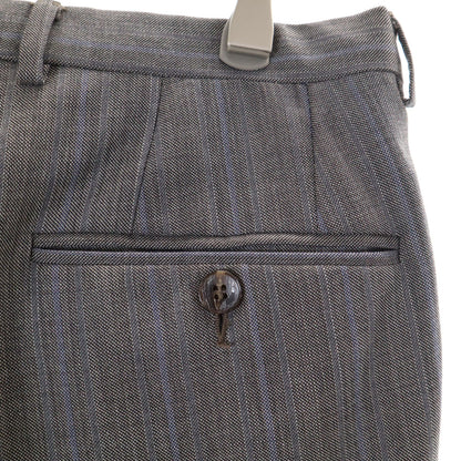 GUCCI Gray Striped Wool Suit Size 46R
