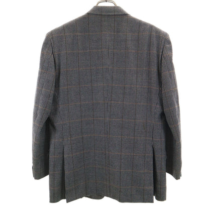 YVES SAINT LAURENT 90s Vintage Checked Blazer Gray Size 98/88/175