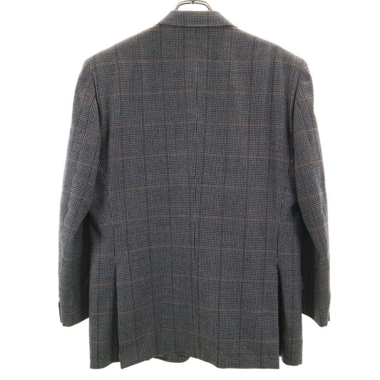 YVES SAINT LAURENT 90s Vintage Checked Blazer Gray Size 98/88/175