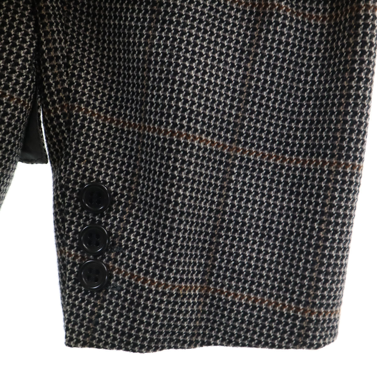 YVES SAINT LAURENT 90s Vintage Checked Blazer Gray Size 98/88/175