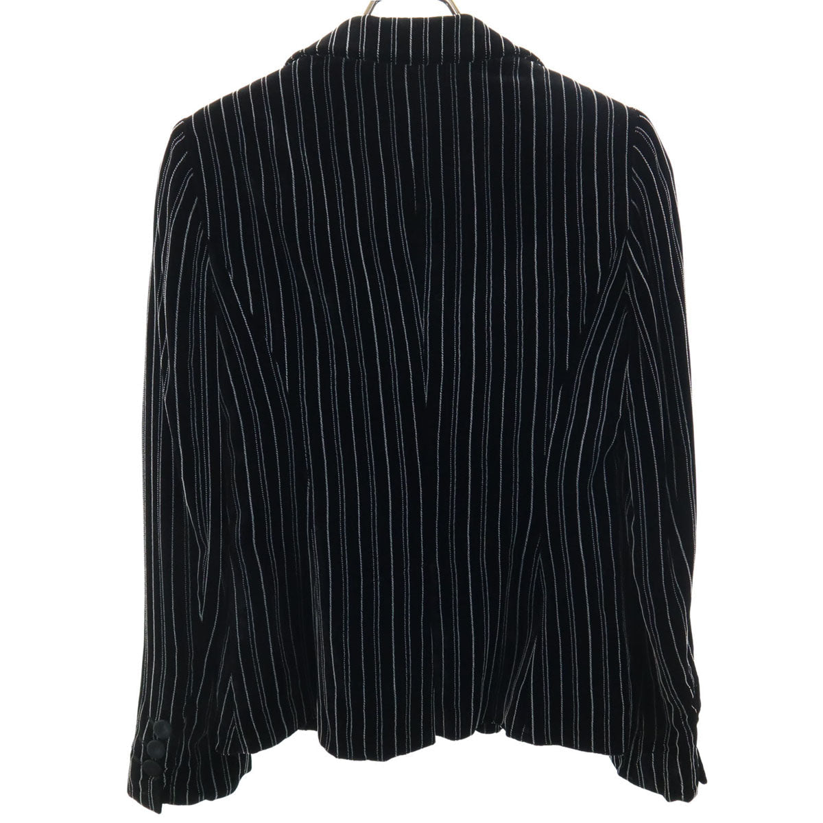 Emporio Armani Made in Italy Striped Velour Blazer Size 40
