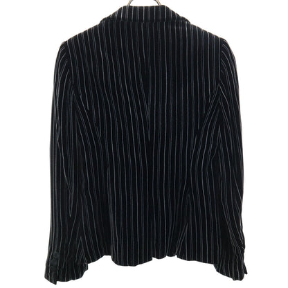 Emporio Armani Made in Italy Striped Velour Blazer Size 40