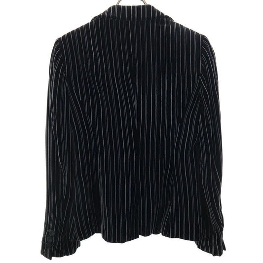Emporio Armani Made in Italy Striped Velour Blazer Size 40