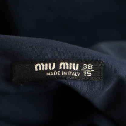 MIUMIU Italian Made Long Sleeve Button Shirt Blue Size 38/15
