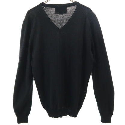 GUCCI Italian Long Sleeve V-Neck Sweater Black Size S