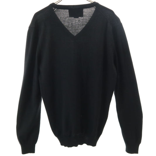 GUCCI Italian Long Sleeve V-Neck Sweater Black Size S