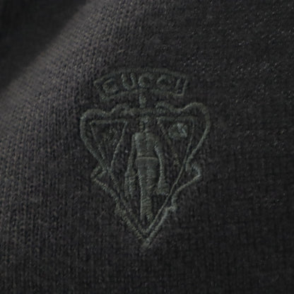 GUCCI Italian Long Sleeve V-Neck Sweater Black Size S