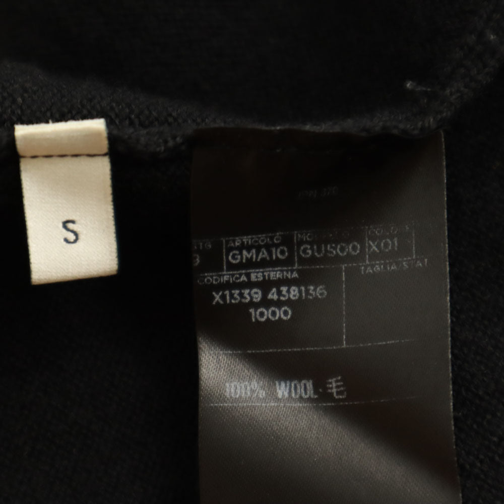 GUCCI Italian Long Sleeve V-Neck Sweater Black Size S