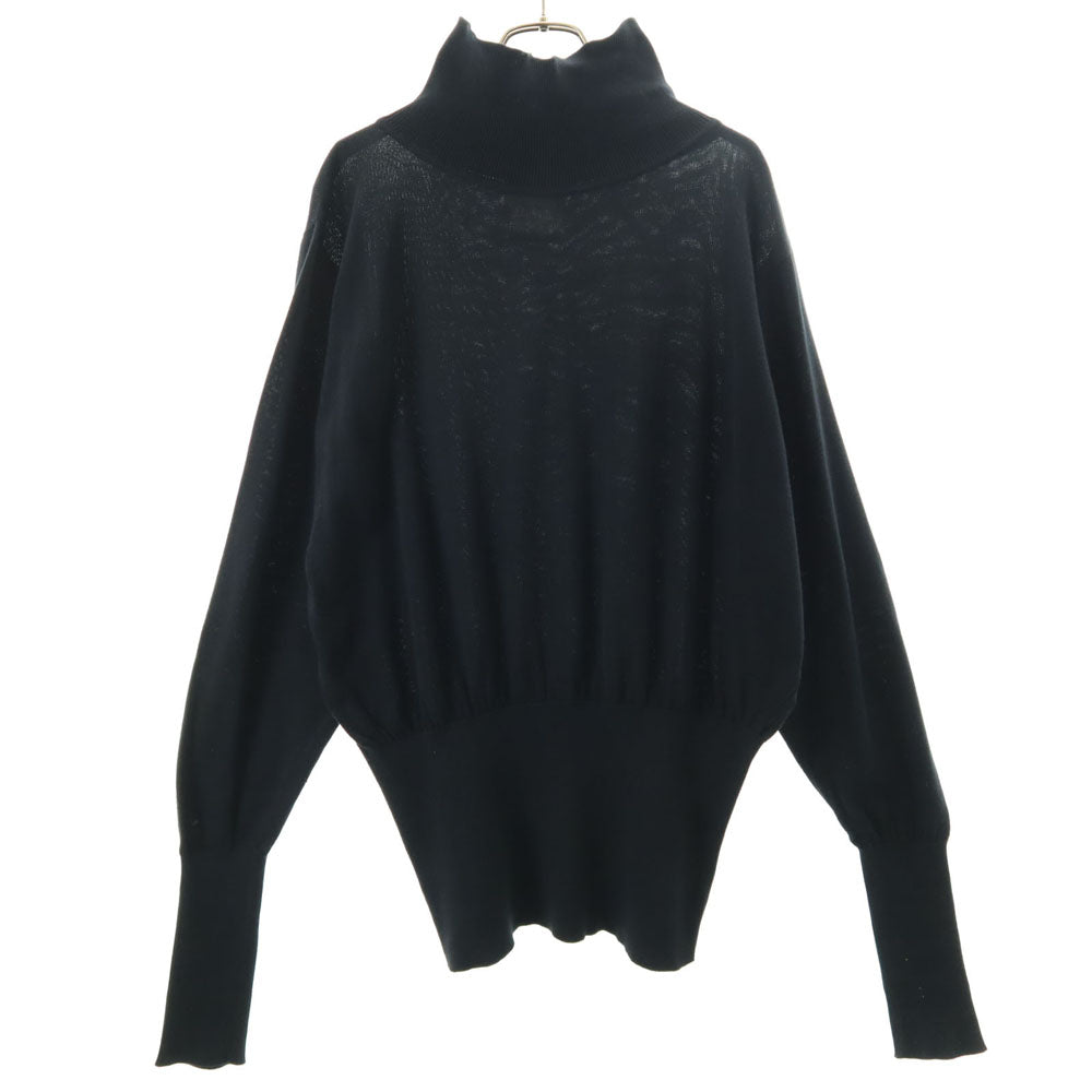 Yohji Yamamoto 80s Vintage Mock Neck Cut & Sew Black