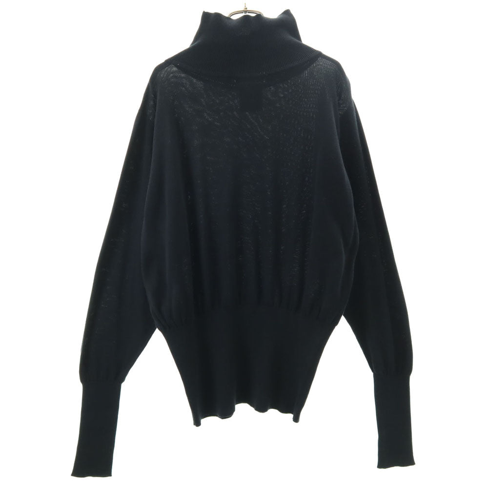 Yohji Yamamoto 80s Vintage Mock Neck Cut & Sew Black