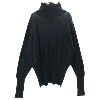 Yohji Yamamoto 80s Vintage Mock Neck Cut & Sew Black