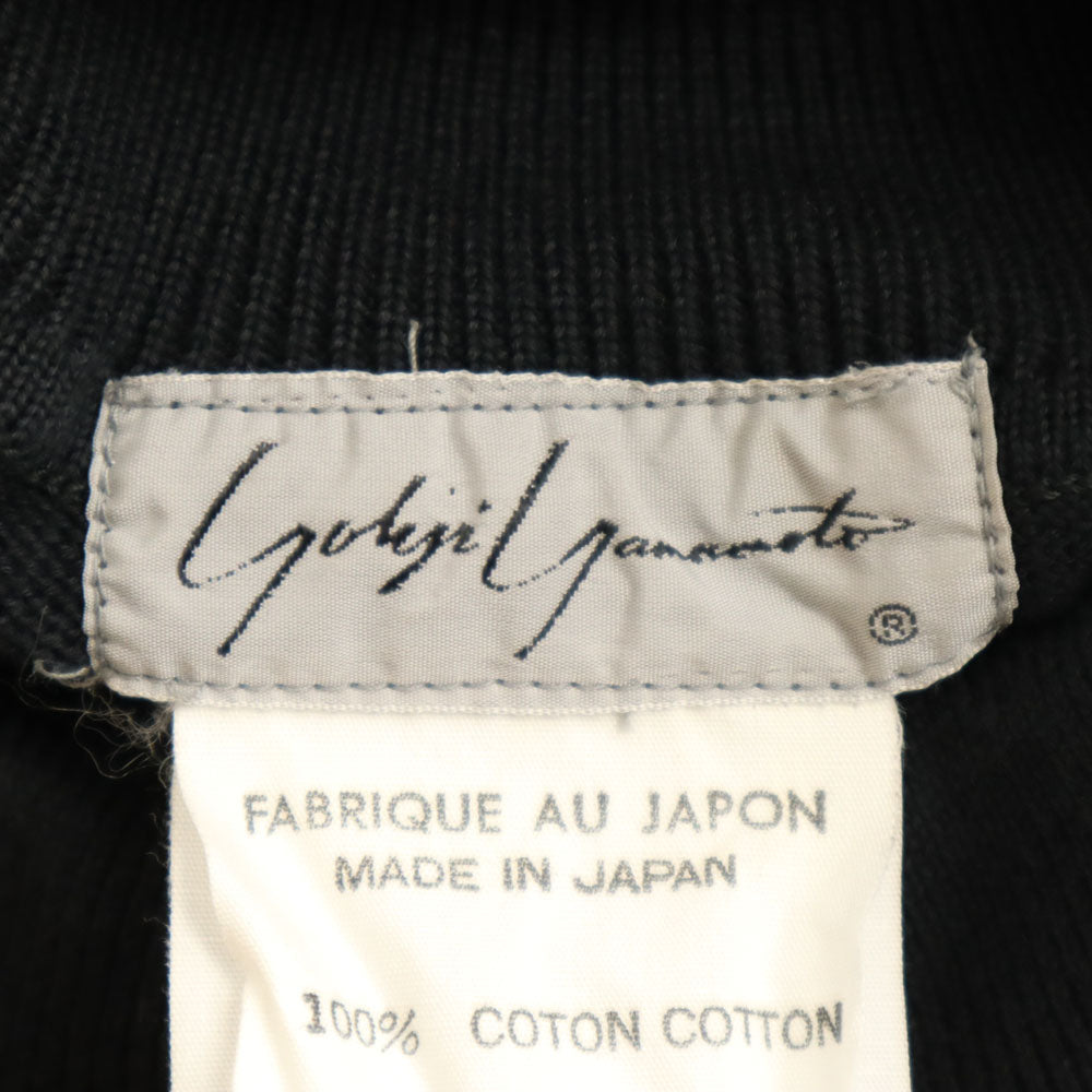 Yohji Yamamoto 80s Vintage Mock Neck Cut & Sew Black