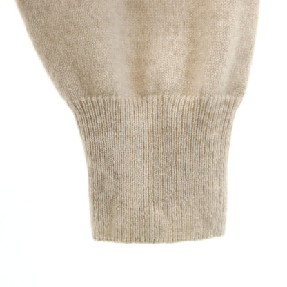 HERMES 100% Cashmere Long Sleeve Sweater Beige Size XS