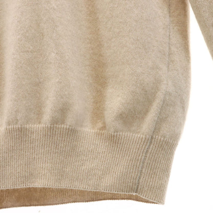 HERMES 100% Cashmere Long Sleeve Sweater Beige Size XS