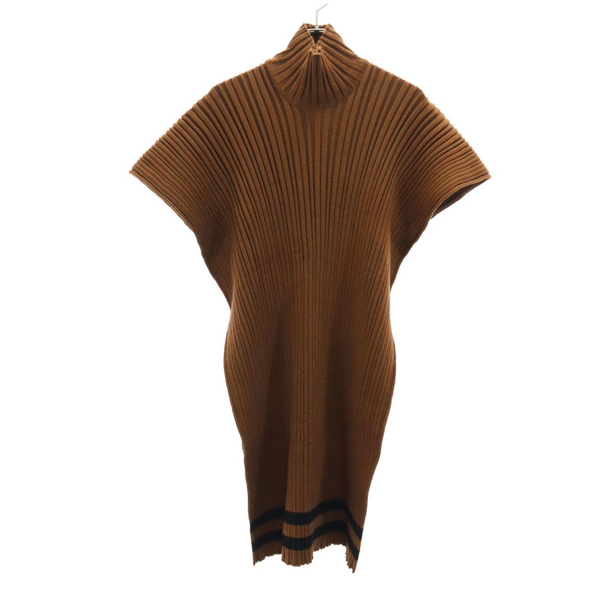 SalvatoreFerragamo Italian Sleeveless Poncho Brown Size S