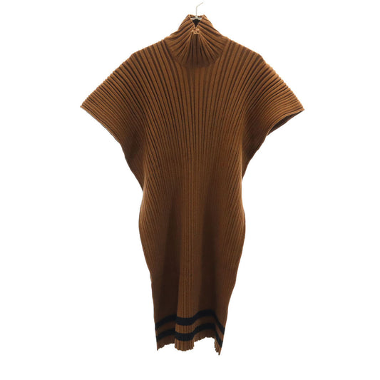SalvatoreFerragamo Italian Sleeveless Poncho Brown Size S