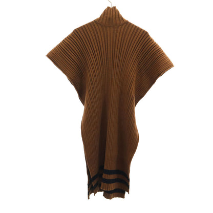 SalvatoreFerragamo Italian Sleeveless Poncho Brown Size S