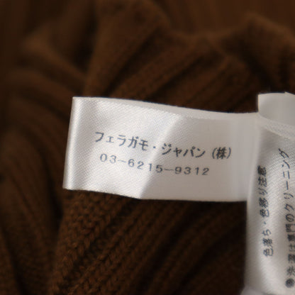 SalvatoreFerragamo Italian Sleeveless Poncho Brown Size S