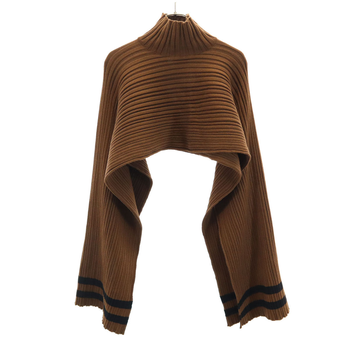 SalvatoreFerragamo Italian Sleeveless Poncho Brown Size S