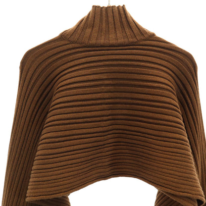 SalvatoreFerragamo Italian Sleeveless Poncho Brown Size S