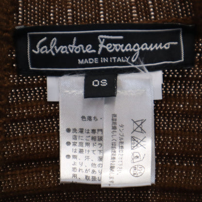 SalvatoreFerragamo Italian Sleeveless Poncho Brown Size S