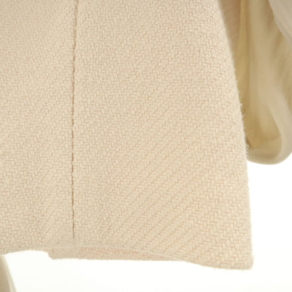 FUMIE TANAKA Gathered Ribbon Crop Top Beige Size 1