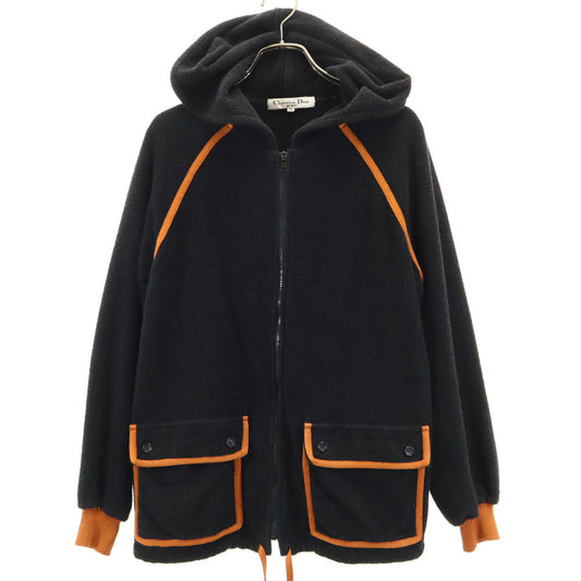 Christian Dior SPORTS 90s Pile Full-Zip Hoodie Black Size M