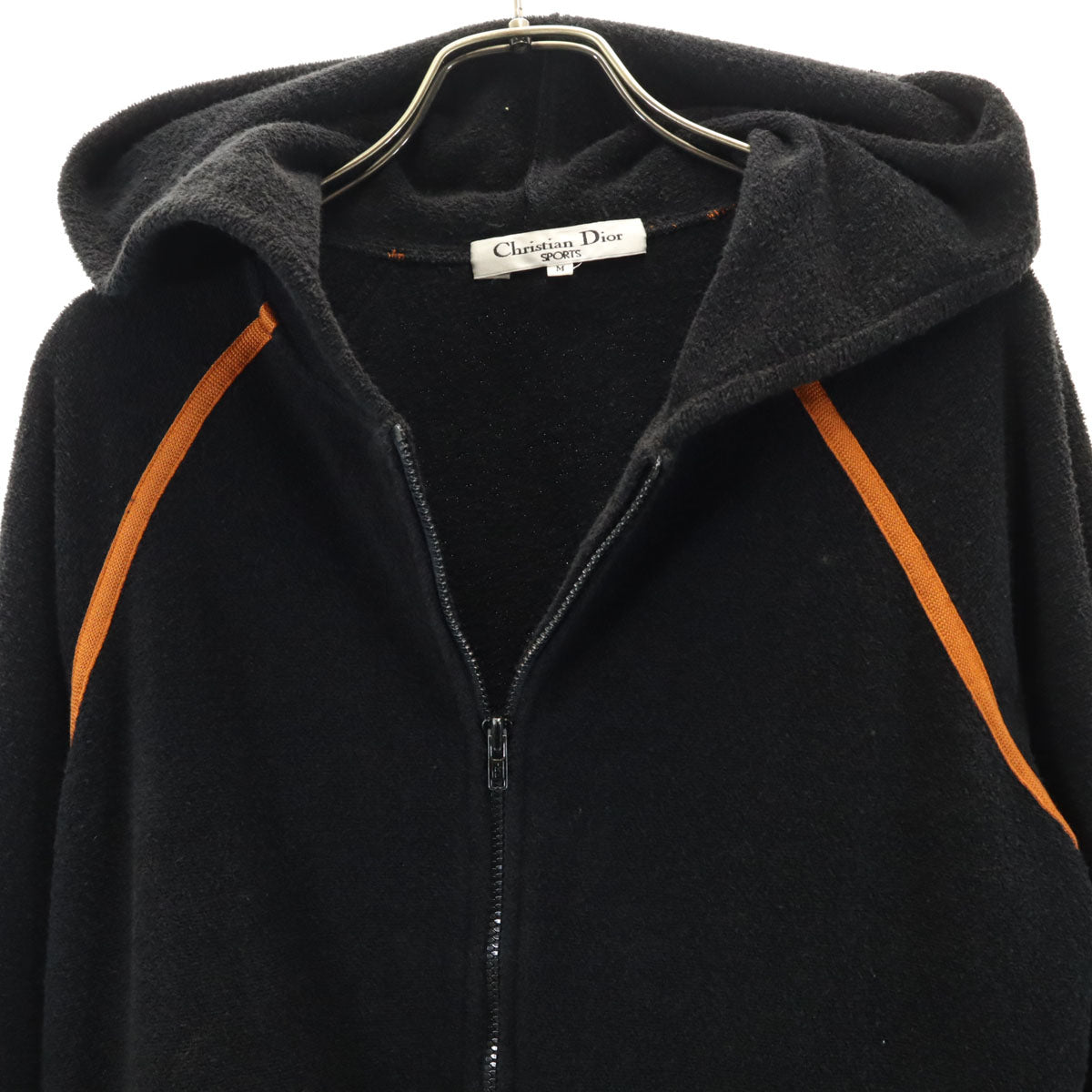 Christian Dior SPORTS 90s Pile Full-Zip Hoodie Black Size M