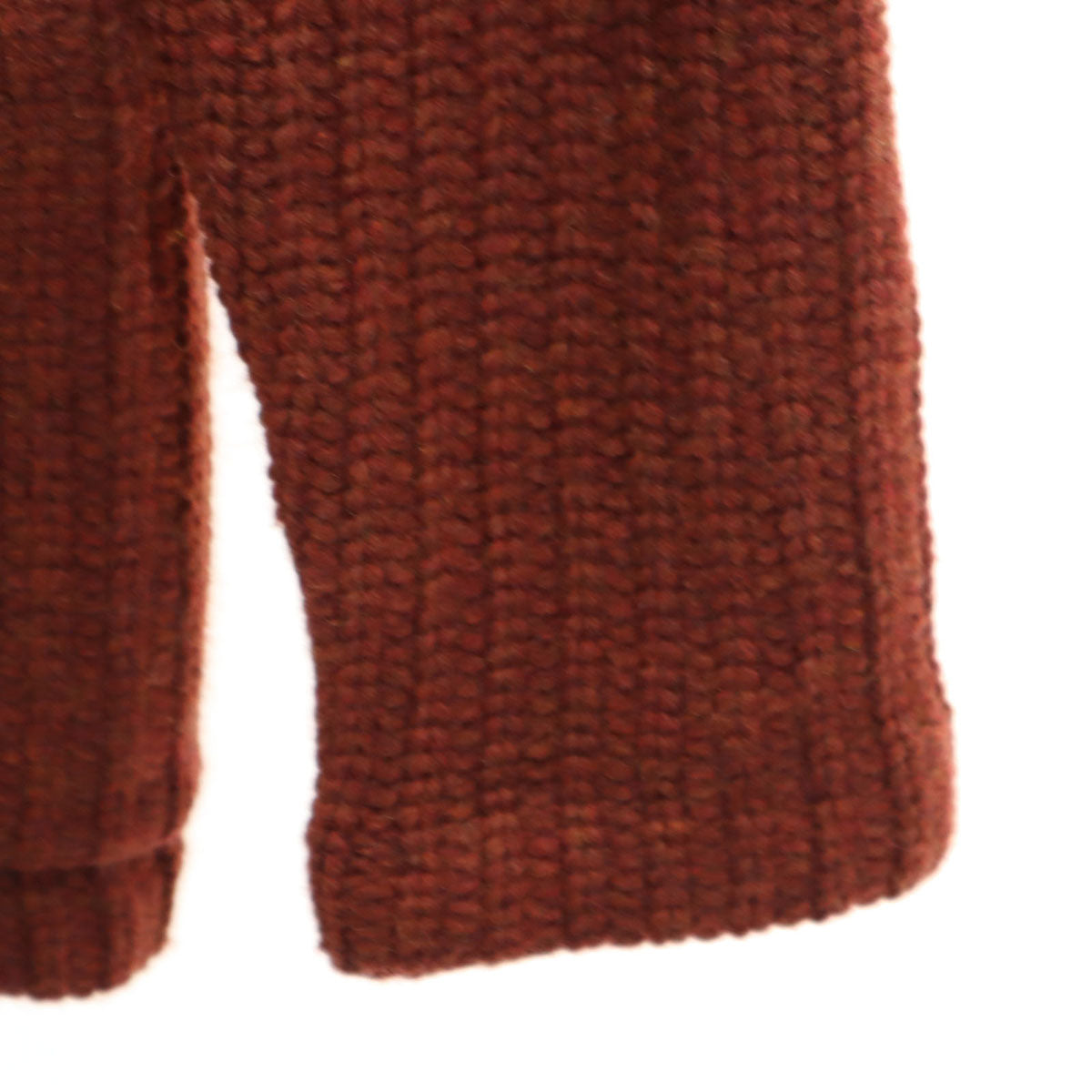 BARENA Italian Wool Blend Shawl Jacket Red-Orange Size XS