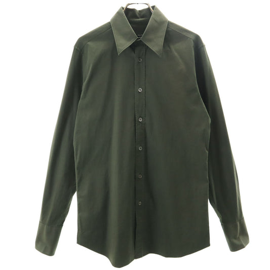MIUMIU Italian Long Sleeve Button-Down Shirt Khaki Size 38/15