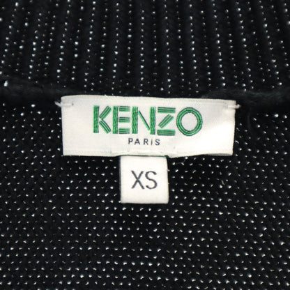 KENZO Long Sleeve V-Neck Knit Dress Navy Size XS