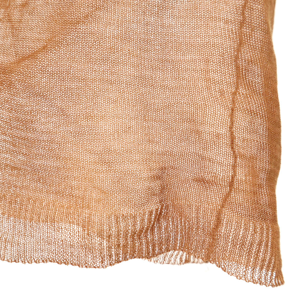 CELINE Long Sleeve Lace Top Orange Size S