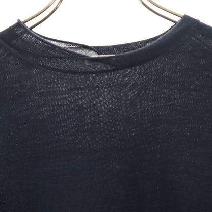 CELINE Wool Blend Long Sleeve Top Blue Size XS
