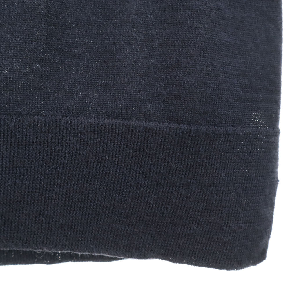CELINE Wool Blend Long Sleeve Top Blue Size XS