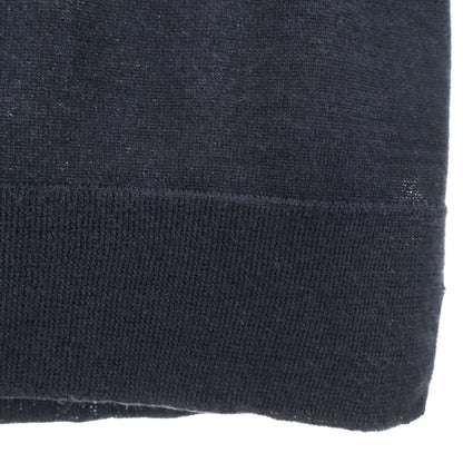 CELINE Wool Blend Long Sleeve Top Blue Size XS