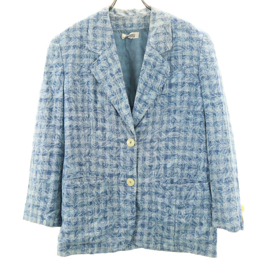 Herno Vintage Blue Linen Blend Blazer Size 42