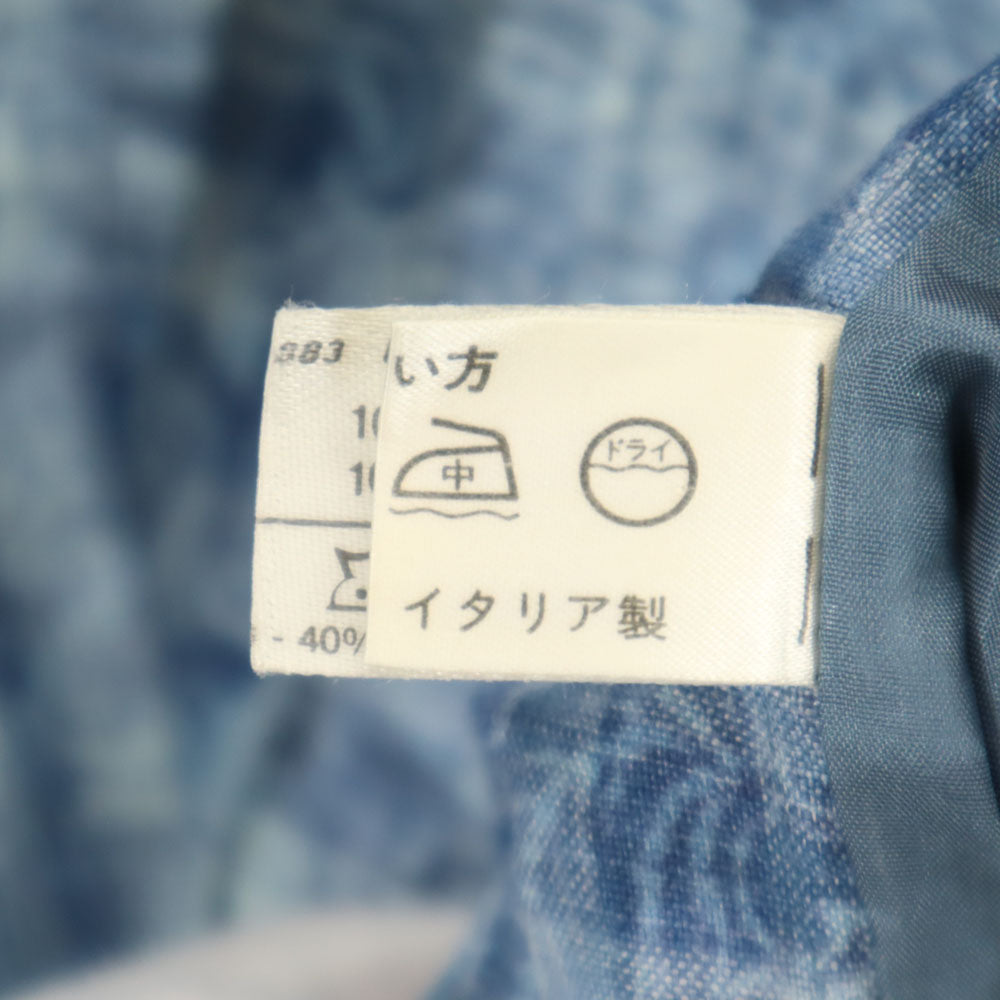 Herno Vintage Blue Linen Blend Blazer Size 42